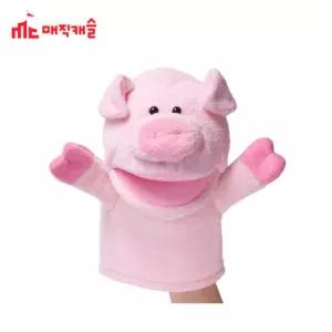 매직캐슬 말하는 손인형 돼지 역할놀이인형 인형장난감 역할놀이세트 복화술용인형 인형장갑