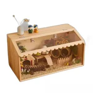 원목 메추리집 육추기 사육장 하우스 케이지