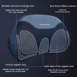 마사지 베개 허리 B 핑크 어깨 온찜질 전자동 주무르기 목마사지베개 전동베개 목마사지기