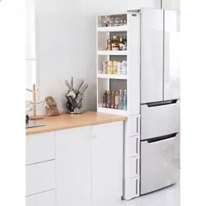 트롤리수남함 17cm 틈새 트롤리수납함 흰색 싱크대 대용량