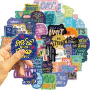 호환 영감을 주는 인용문 스크랩북 스티커 DIY 일기 노트북 수하물 스케이트보드 그래피티 데칼 재미있는 세련된 클래식 50