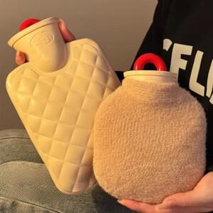 350/800ML 핫 워터 보틀 백 물 채우기 따뜻한 손 발 여성용 손난로 편안한 열