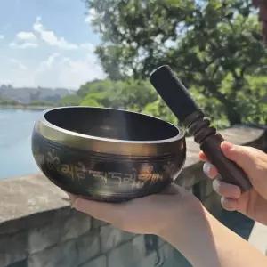 베넬라 싱잉볼 명상 대형 소형 씽잉볼 명상종 테라피 말렛 세트 불교용품 네팔 티벳 티베트/요가/불교