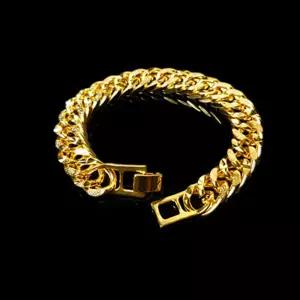 18k 특수 압축 도금 팔찌 써지컬 남자 남성 트루체인 금 14K 24K 은 골드