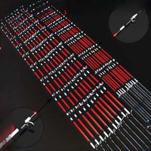 초릿대 선상 문어 낚시대 탄소 해변 3개 30cm 쭈꾸미낚시대 LED 경량