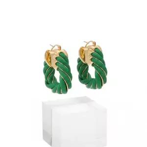 [보테가베네타]트위스트 트라이앵글 후프 이어링 732157 VAHUA 3708 816816