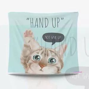 가림막 포스터 3사이즈 핸즈업 고양이 패브릭lmn193