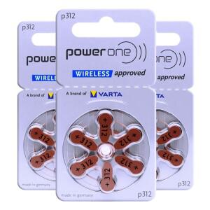 ITC 보청기용 파워원 배터리 60x 고출력 아연 에어 셀 단추 독일 1.45V 312