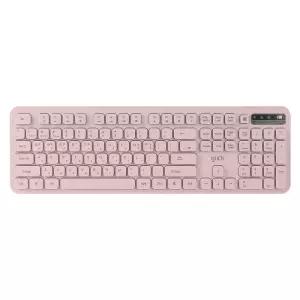 지클릭커 오피스프로 WK70 핑크 사일런스 L 무소음 멀티미디어키 인체공학 블루투스 무선 멤브레인 키보드