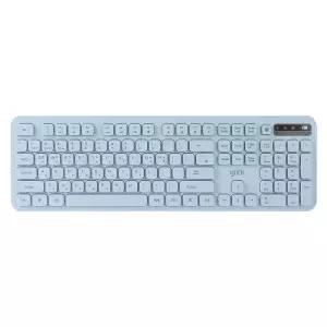 지클릭커 오피스프로 WK70 블루 사일런스 L 무소음 멀티미디어키 인체공학 블루투스 무선 멤브레인 키보드