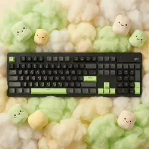 지클릭커 오피스프로 WK50 포커그린 사일런스 M RGB 풀윤활 무소음 방수 무선 블루투스 멤브레인 키보드 10