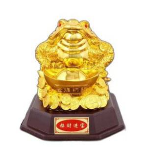 삼족 두꺼비 장 운을 금전운 테이블 금원보 펜던트 동전 개구리 풍수 부르는 황금뚜꺼비