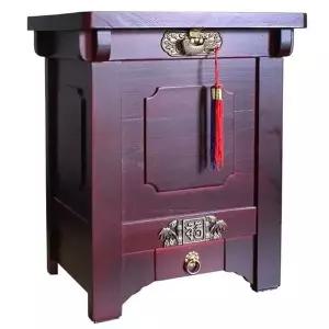 오동나무쌀보관함 20KG쌀독 뒤주 오동나무 20KG 원목쌀보관 (WFKC62J)