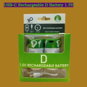 USB-C 충전식 D 배터리 1.5V 가스 스토브 천연 온수기 보일러 안전 고정 고용량 12000mWh 리튬 이온