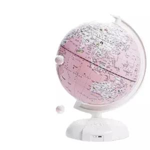 조명 LED 지구본 학생 감성 인테리어 무드등 선물 핑크 메탈 AR 기본
