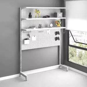 타공보드 책상 선반 걸이 책상타공보드 화이트 책상선반