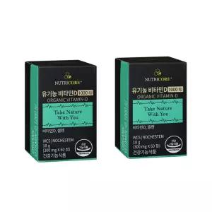 뉴트리코어 NCS 유기농 비타민D 1000IU 흡수율 높은 활성 비타민D3 햇빛 2개 MJ