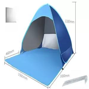 원터치 소형 텐트 해변 카키색 등산 피크닉 백패킹