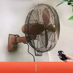 복고풍 벽걸이형 선풍기 자취방 앤티크 레드브론즈 유럽풍