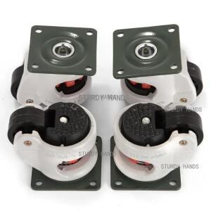 4pcs 나일론 바퀴 360도 회전 중장비 레벨링 캐스터 산업용 작업대