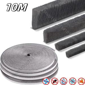 10M 브러시 스트립 자가 접착식 도어 창문 밀폐 가정용 방음 씰 필름 방풍