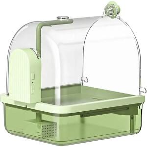 스마트 자동 감지 물 순환 새 목욕통 케이지용 걸이형 앵무새 샤워기 새장 욕실 액세서리 피오니