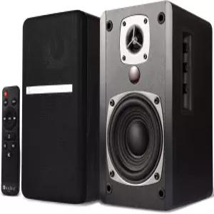 스튜디오 모니터 TV 턴테이블 컴퓨터용 노래하는 나무 BT27 액티브 파워 블루투스 책장 스피커 60와트 RMS