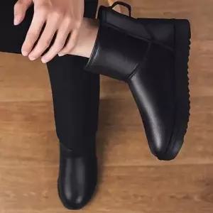 남성 지퍼 백스트랩 방한 겨울 앵클 부츠 Z 5005 캐주얼부츠 남성부츠 가죽부츠 패션부츠 기모부츠