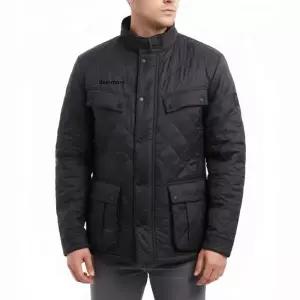 BARBOUR 아리엘 폴라퀼트 퀼팅 자켓 차콜