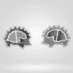 no 01 PVC레진아트 쉐이커몰드 고슴도치 파츠 자재 10개 소모품