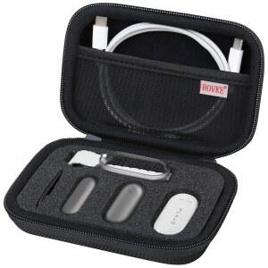 [미국배송] PLAUD 노트핀 AI 음성 녹음기와 호환되는 BOVKE 여행용 케이스 폼 슬롯이 있는 휴대용 경량 플라우드 정리함 액세서리 블랙