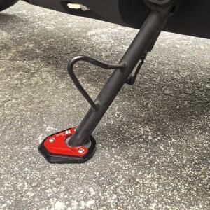 혼다 NX500 NX 2023 CNC 바이크 오토바이 킥 스탠드 사이드 확장 패드 확장 플레이트 타이어 밸브 캡