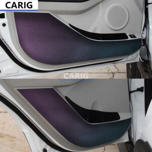 BYD YUAN PRO 21-22 도어 방지 킥 스티커 수정  카본 패턴 인테리어 자동차 필름 악세사리