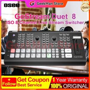 오시 고스트림 듀엣 8 ISO 4 HDMI 입력+ 비디오 스위처 SDI/NDI/RTMP/SRT 2 XLR 윈도우
