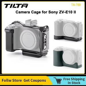 TILTA TA-T69 Arca 퀵 릴리스 바닥 플레이트가 있는  ZV-E10 II용 풀 카메라 케이지 편안한 가죽 보호 커버