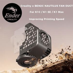 Creality BEN2C NAUTILUS 팬 덕트 175 ℃ 융점 온도는 K1C/K1 Max 3D 프린터의 인쇄 속도를 향상시킵니다.