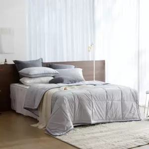 데이즈 워싱 양모 차렵이불 세트 Q (사계절) 연그레이