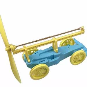 고무동력 풍력자동차 만들기 고무줄 동력전달 작용반작용 자동차 탄성 대형 프로펠러 미니카