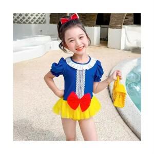 유아 여아 스노우 프린세스 백설공주 원피스 수영복 수영모세트