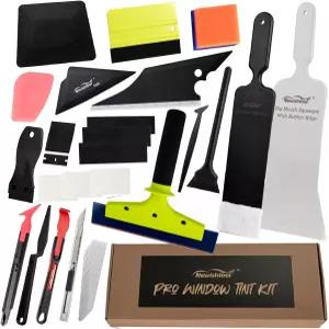 NEWISHTOOL 윈도우 틴트 도구 불도저 스퀴지 틴팅 키트 PPF 필름 설치 자동차 포장 스크러버 패들 스페어