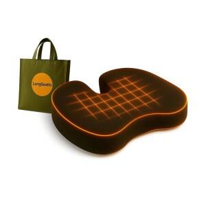 사무용 의자, 휠체어, 여행용, 카시트, 콕시스 및 꼬리뼈 통증을 위한 게이밍 허리 , 좌골 지지용 휴대용 가방 쿨링 젤이 포함된 메모리 폼 시트 쿠션