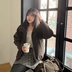 [빅사이즈]이블렛 에트미 누빔 블루종 점퍼(2온스) 제이스타일