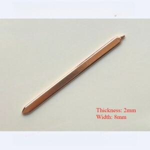 2개 8x2mm 길이 60mm200mm 평면 구리 히트파이프 싱크 방열판 냉각 노트북 CPU GPU 비디오 카드 DIY
