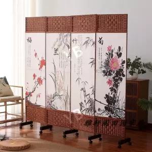 제사병풍 차례용 산수화 명절 6폭 가벽 나무 사무실 차례상