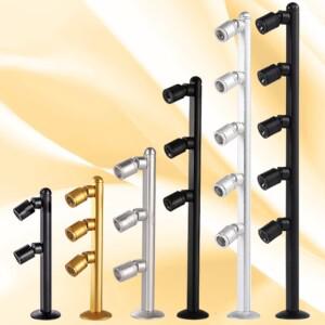 LED 쇼케이스 조명 2W 3W 5W 조절 가능한 스포트라이트 전시 미니 보석 디스플레이 램프 다이아몬드 상점용