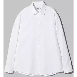 [하프클럽/에스티코]뽀송_쿨맥스 도비 스트라이프 셔츠 화이트 (슬림핏) SDSWA07SSW