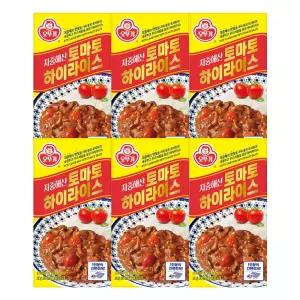 오뚜기 지중해산 토마토 하이라이스 고형 200g 6개