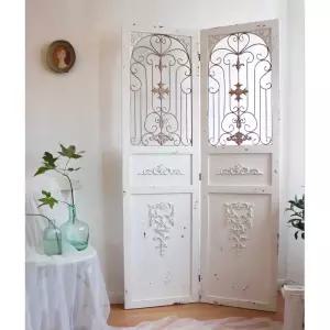 빈티지 파티션 철재 가벽 가림막 인테리어 접이식 선반 철제 주방 공간분리 이동식