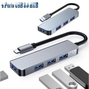 4포트 USB 3.0 어댑터 USB3.0 허브 3 0 Lenovo Macbook Pro PC 액세서리 용 5Gbps 고속 멀티 분배기