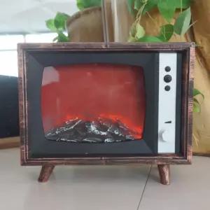 앤틱 불멍 TV (57)취침조명 빈티지램프 카페개업선물 크리스마스 테이블장식품 캠핑용 감성소품 수면등 집